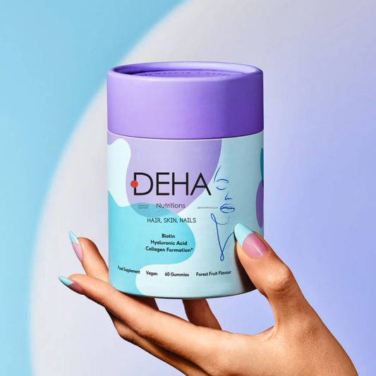 Hair, Skin & Nails Gummies – Biotin + Hyaluronic Acid + Collagen Support